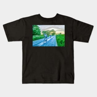 Cycling In The Country Kids T-Shirt